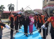 Puluhan Tahun Mengabdi, 7 Personel Polres Kampar Dilepas dengan Pedang Pora