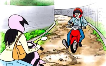 Ilustrasi jalan rusak. (ist)
