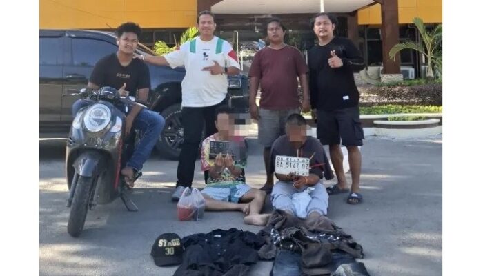 Tim Klewang Tangkap 2 Terduga Curanmor di Padang, Keduanya Ditemukan Sedang Tidur