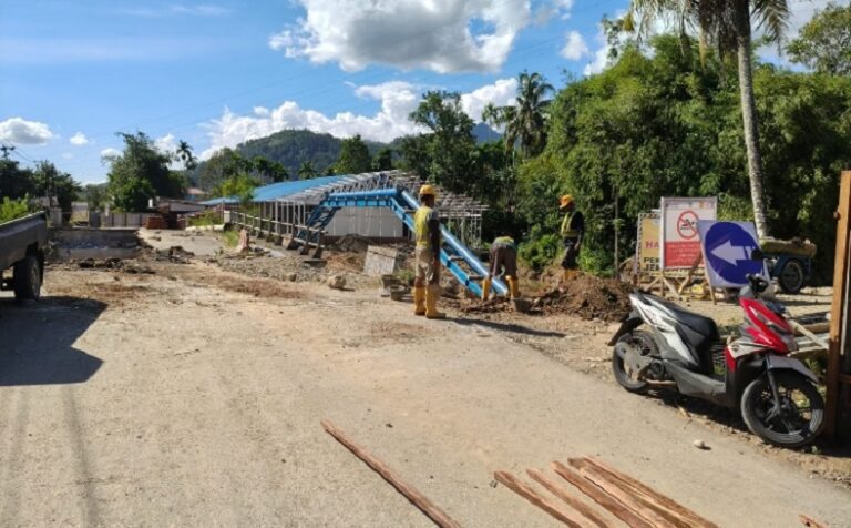 Rehab Rekon Pascabencana, Jembatan Kampung Tanjung Padang Mulai Dikerjakan