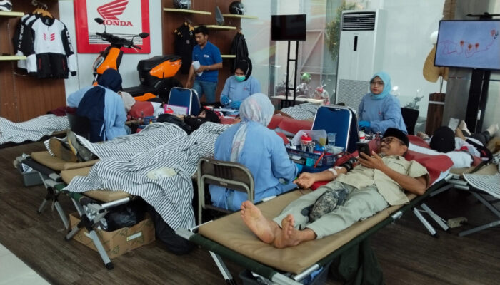 Bersama Pelanggan Berbagi Kehidupan, Honda Hayati Kumpulkan 166 Kantong Darah