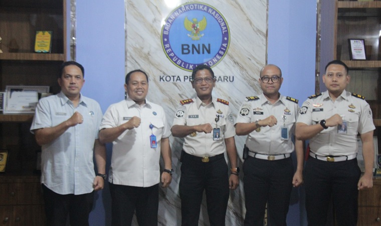 Kalapas Pekanbaru Jalin Sinergi dengan BNN dan Pengadilan, Bahas 2 Isu Strategis