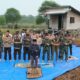 Kapolda Riau dan Pangdam XIX/Tuanku Tambusai beserta rombongan melaksanakan salat istisqa di lokasi Karhutla Desa Pulau Jumat, Indragiri Hulu, untuk memohon turunnya hujan. (ist/defizal)