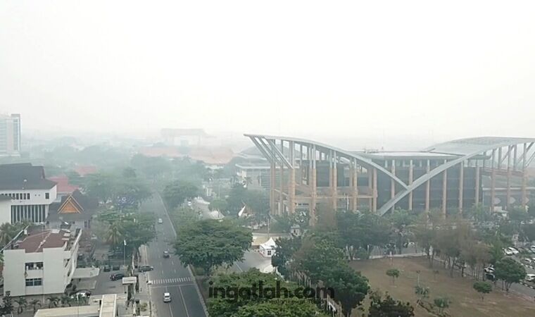Asap Masih Menyelimuti, Kualitas Udara Pekanbaru Masuk Kategori Tidak Sehat