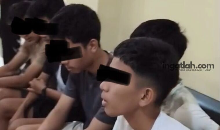 Bawa Samurai hingga Alat Kejut, Belasan Remaja Diamankan di Rumbai
