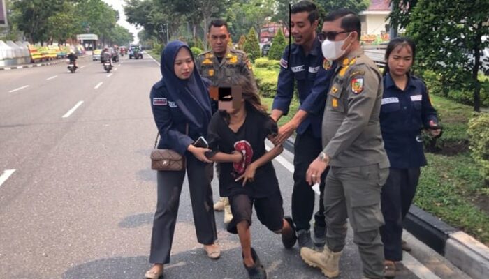 Penertiban Gepeng di Pekanbaru Diwarnai Kejar-kejaran dan Perlawanan