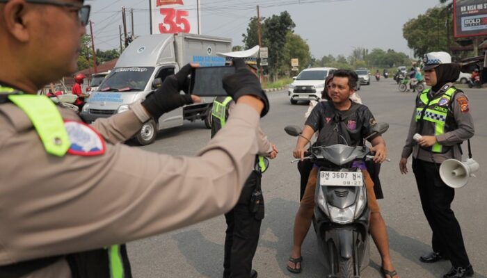 Pelanggaran Helm di Pekanbaru Melonjak, Tembus 202 Kasus dalam Sebulan