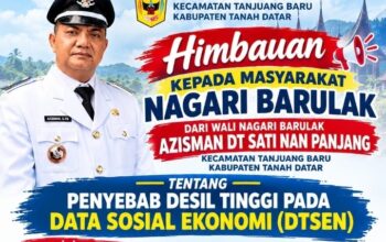 Wali Nagari Barulak Imbau Warga Cek Penyebab Desil Tinggi di DTSEN