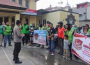 Polsek Binawidya Lepas 200 Ojol Domte Community Pekanbaru Touring ke Pulau Kuta Air Tiris
