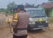 Cegah Karhutla, Polsek Batu Hampar Keliling Kampung Gencar Berikan Himbauan Pakai TOA