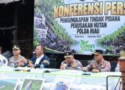 Kapolres Bengkalis Dampingi Kapolda Riau dalam Pengungkapan Perusakan Hutan
