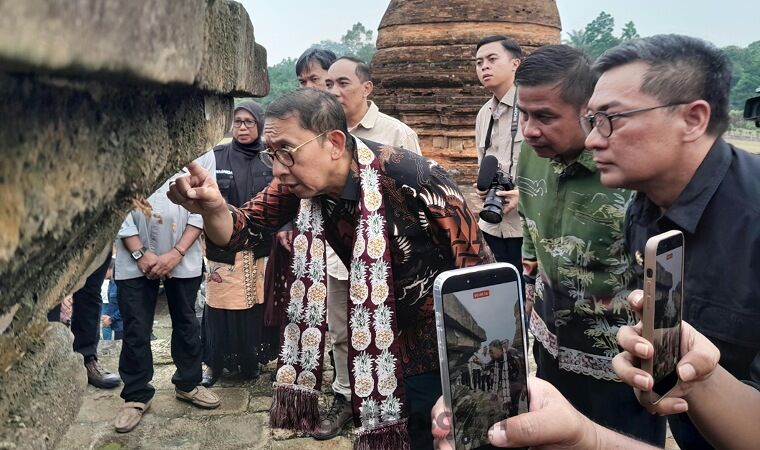 Menteri Kebudayaan Fadli Zon Tinjau Candi Muara Takus, Pemprov Riau Harap Jadi Ikon Wisata Sejarah