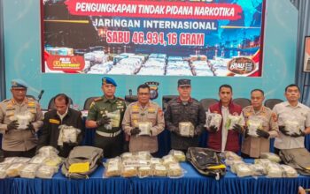 Polda Riau Sita 46,9 Kg Sabu Senilai Rp84,49 Miliar, 500 Ribu Jiwa Berpotensi Terselamatkan