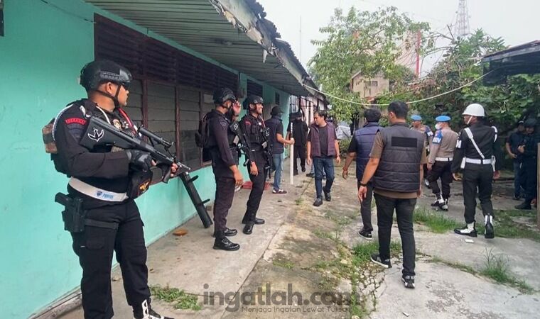Gubuk Diduga Tempat Transaksi Sabu di Pangeran Hidayat Dibongkar Polisi