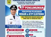 Perekaman e-KTP di Barulak Digelar 17 Oktober, Ini Syarat yang Harus Dibawa