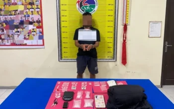 Tim Tarantula Polres Tanah Datar Bekuk Pria 29 Tahun, Sabu Puluhan Paket Disita. (ist)